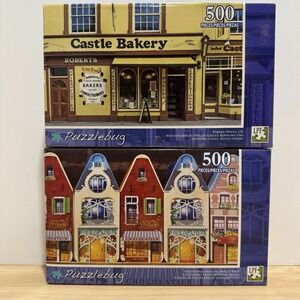 2 Puzzlebug Puzzles Bakery Wales UK & Traditional Belgian Sweets Shop 500 Piece